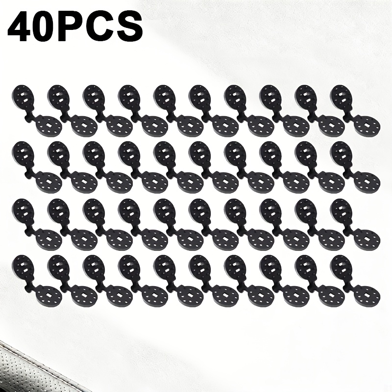 TEMU 40pcs Of Sunshade Net Clips, Additions For Securing Sun Protection Nets, Suitable For Patio Shading, Vegetable Greenhouse Shading, Garden Nets,