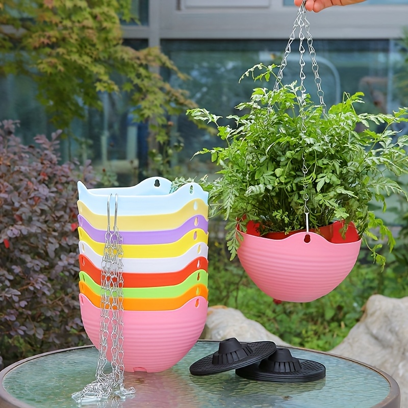 Selbstbewässernde Blumentöpfe, 4 Stück – Transparente Rechteckige Töpfe Mit Wasserspeicher | Für Zimmerpflanzen, 17,8 Cm, AS-Material