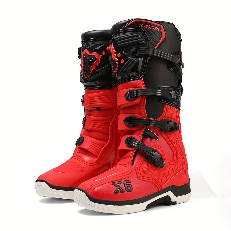 jg wolves mens x6 road racing motorcycle boots high top - Temu Oman