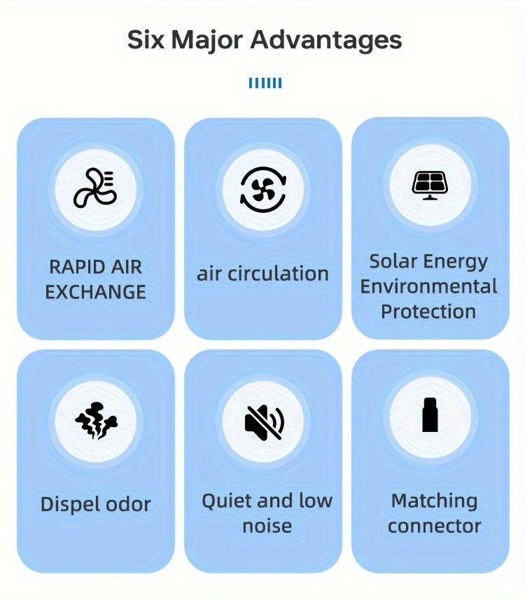   portable solar powered fan kit with 2w9v panel outdoor use exhaust ventilation   8 2ft extension cord details 1