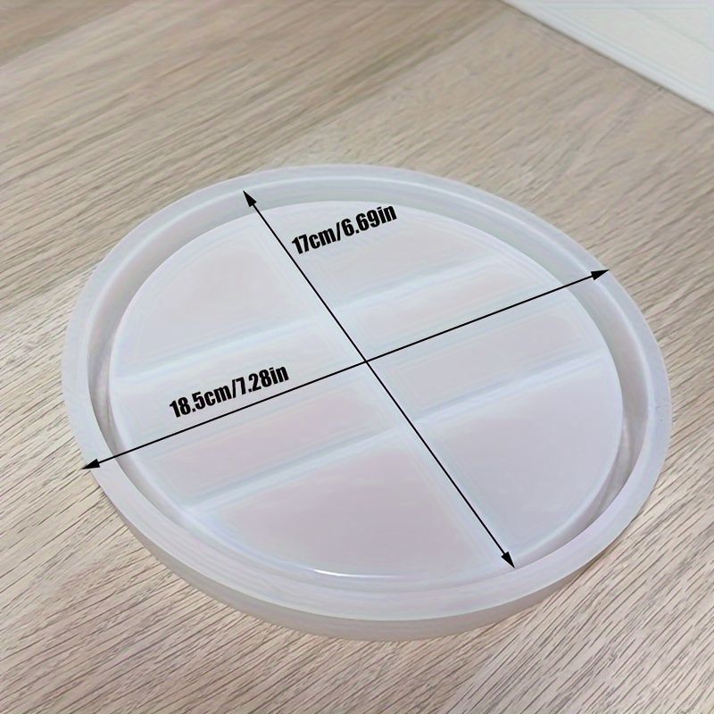 Image of Circular Silicone Molds For Trays, Plaster Drip Molds For Home Jewelry Crafting, Epoxy Resin Pottery, And Concrete Clay Making Molds For Home Decor