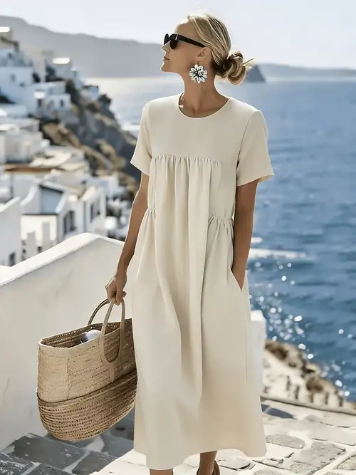 beige fall dress women Women's Beige Petite Dresses