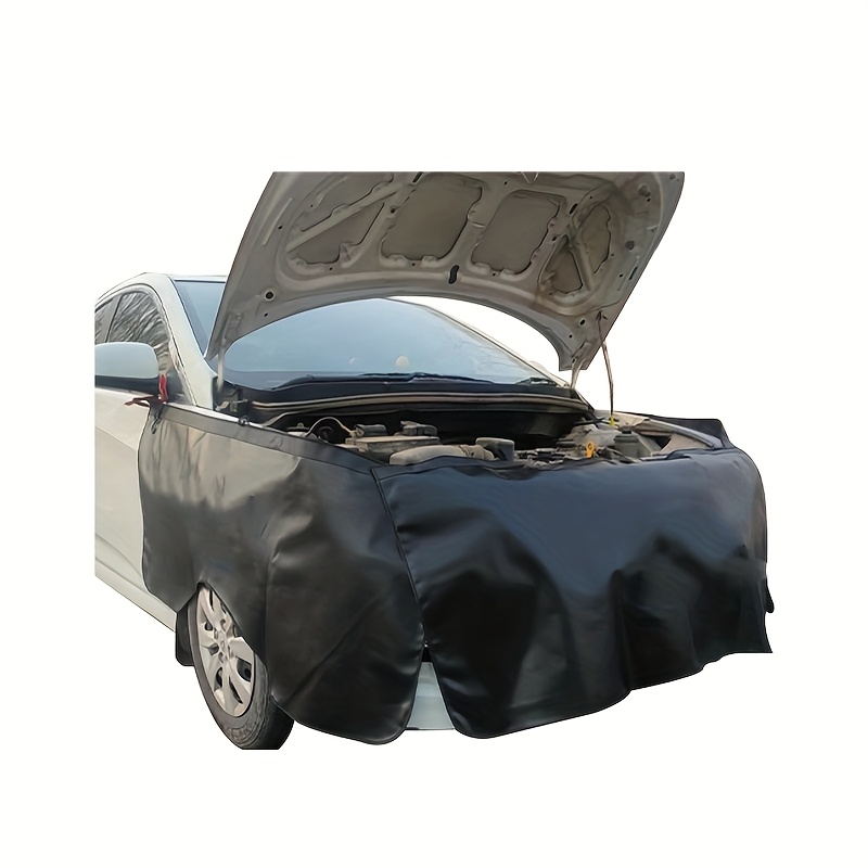 TEMU A 3pcs Set Of Car Maintenance And Repair Fenders, Washed Pu Leather Repair Fenders, And Body Protective Pads