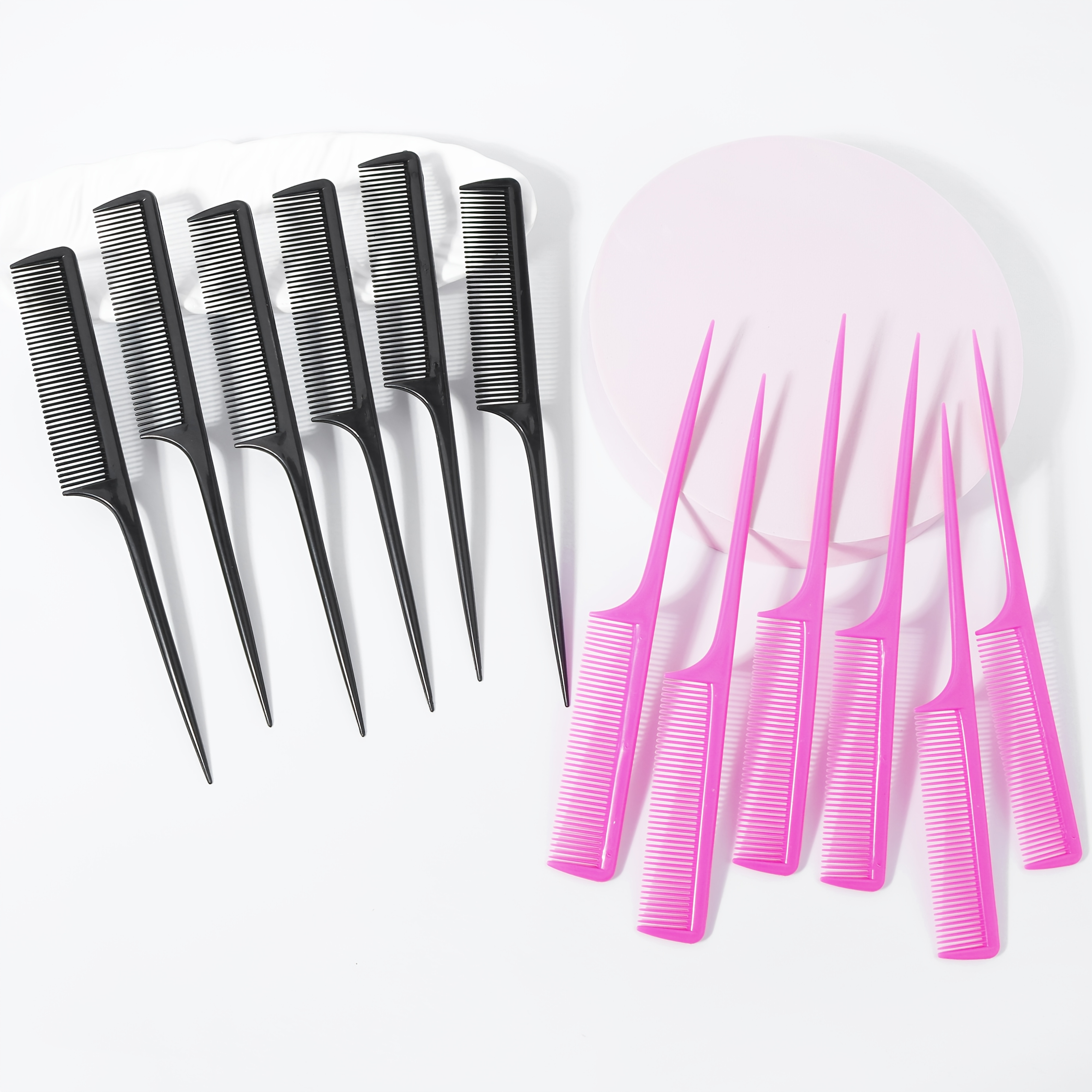 6pcs Professional Pointed Tail Hair Comb Set