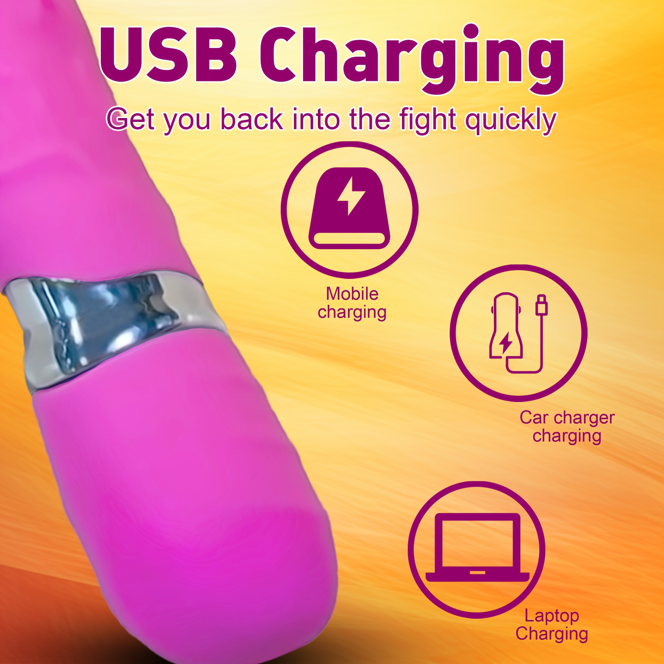 New Female Rabbit Shaped Vibrator, Silent Rechargeable Adult Couple Sex Toy, 10 Vibration Modes, G Spot Clitoral Dual Massage Companion Type Female Product