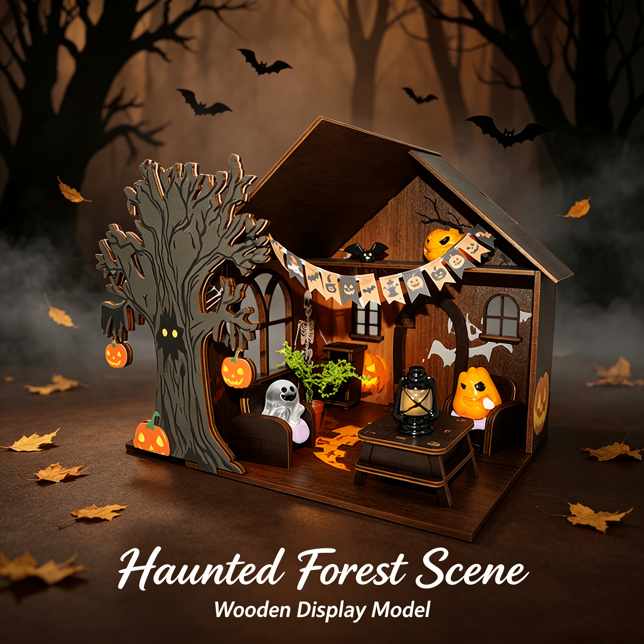 Dream Halloween Hut, 3D Wooden House Kit