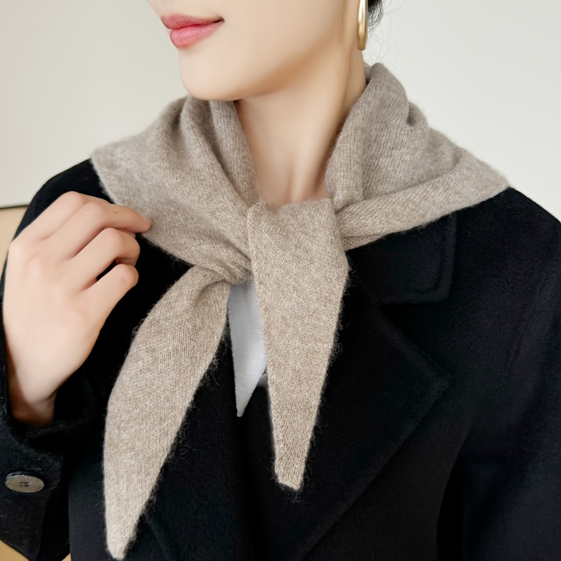 A Simple, Elegant, And Stylish Cashmere Triangle Scarf