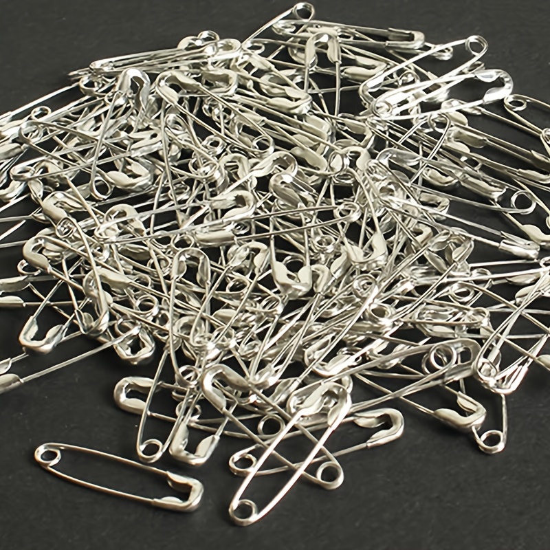 Image of 1700pcs Of Color Gourd Safety Pin Series, In Golden, Black, Silvery, Suitable For Sewing, Handicrafts, And