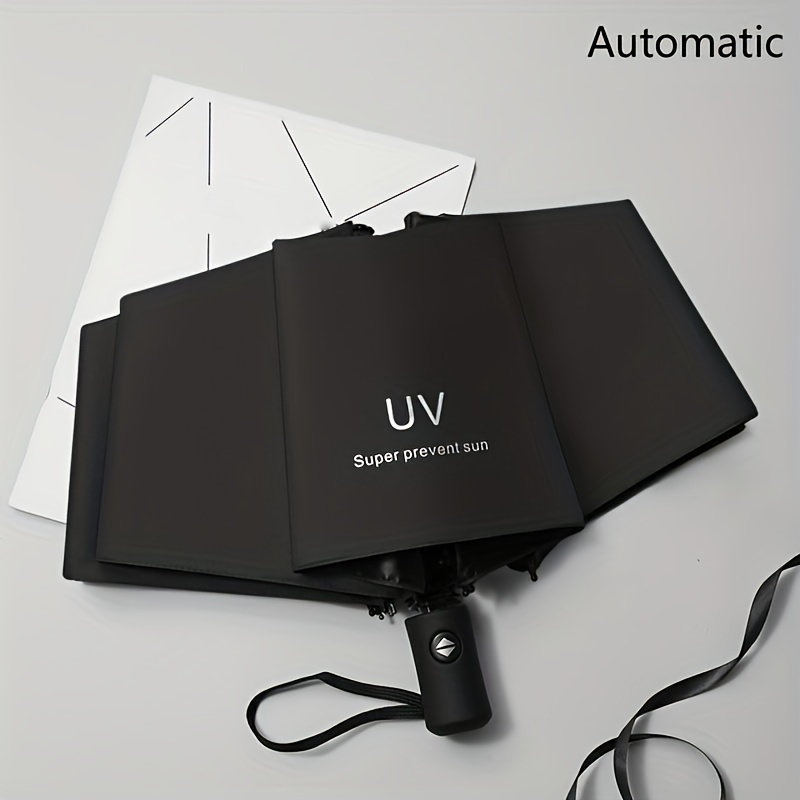 

1pc Fully Automatic Sunny And Rainy Dual-purpose Sunscreen Umbrella, Fashionable And Elegant, Durable Umbrella