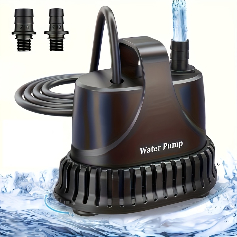 Image of 211gph Submersible Water Pump, 15w Water Fountain Pump, Aquarium Pump, 800l/h Water Pump With 7ft Power Cord For , Water Table, Waterfall, Fish Tank, Pond, Hydroponics, Without Battery