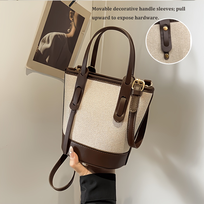 Image of [stylish Bucket Bag] Versatile Stylish Women's Bucket Bag | Compact Yet Spacious Design Ideal For Spring And Summer Trends, Perfect For Commuting Or Daily