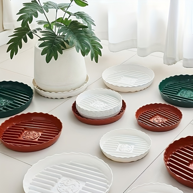 1pc 14 inch heavy duty plastic plant saucer 14 inch round - Temu