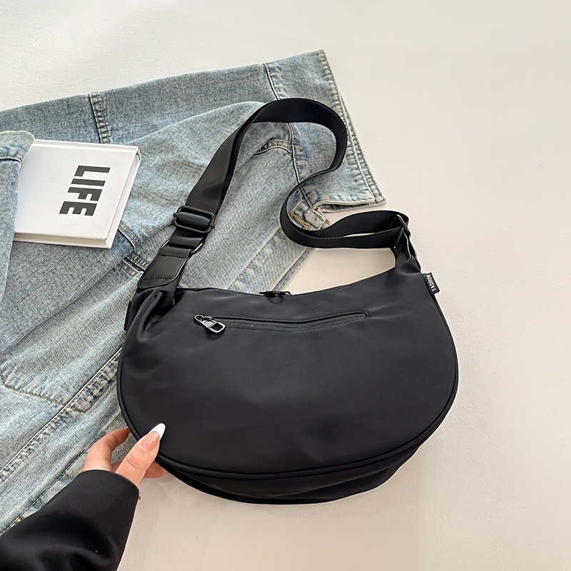 Casual Nylon Shoulder Bag - Interior