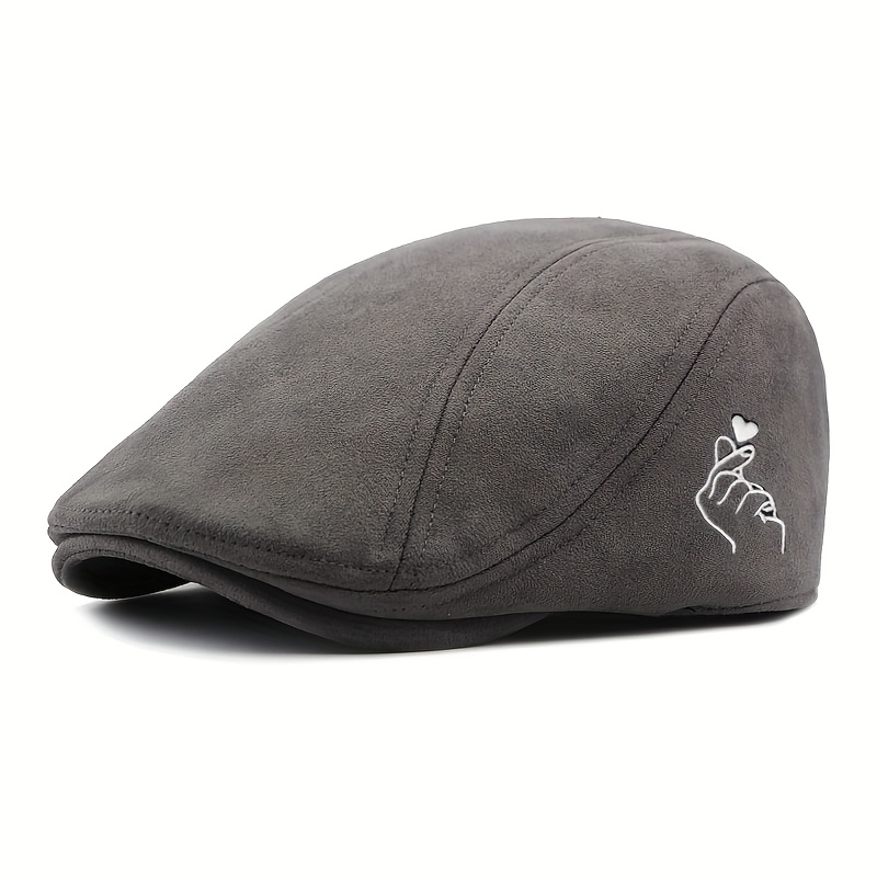 TEMU Retro Cap Men Women Outdoor Leisure All-match Duckbill Shade Sun Hat Artistic Painter Beret