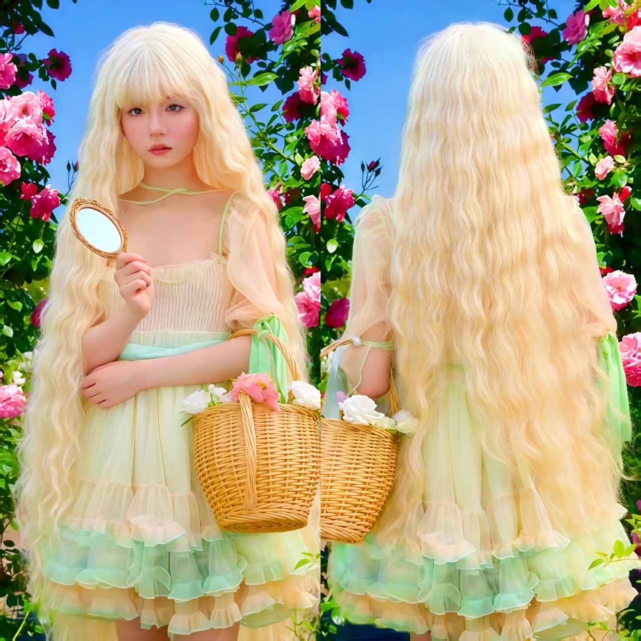 platinum wig sold on Temu United States