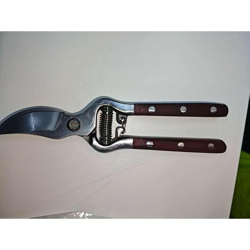 Heavy-duty Garden Pruning Shears - Ultra-sharp, Durable Manual Trimmer With Ergonomic Green Handle, Effortlessly Pruning Branches, Flowers, And Stems, Gardening Pruning Scissors