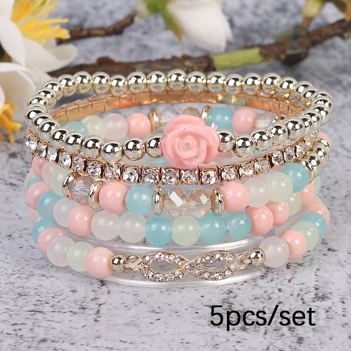 

Bracelet Set - 5pcs Bracelets, , Jewelry For Men And Women