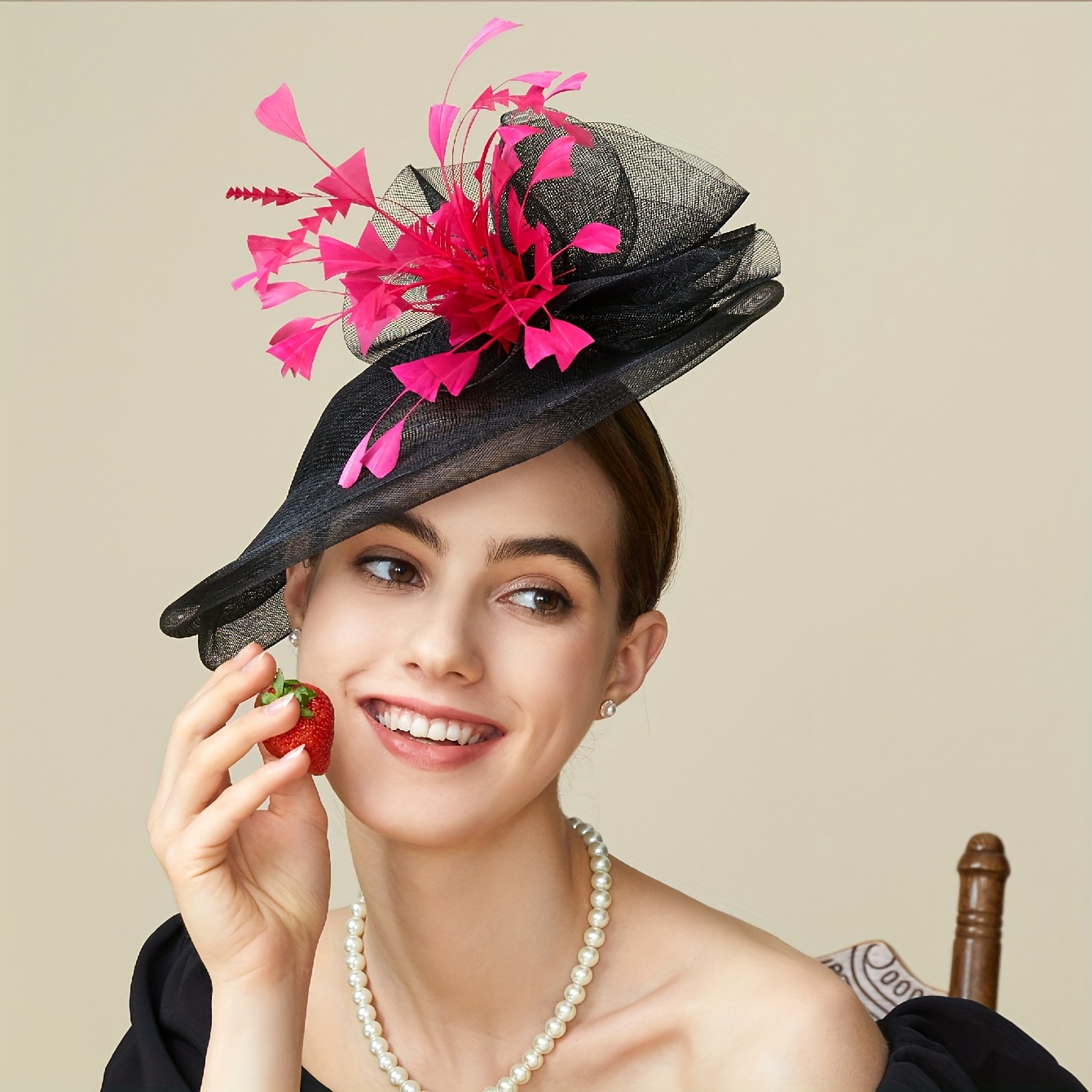 hat with veil sold on Temu United States