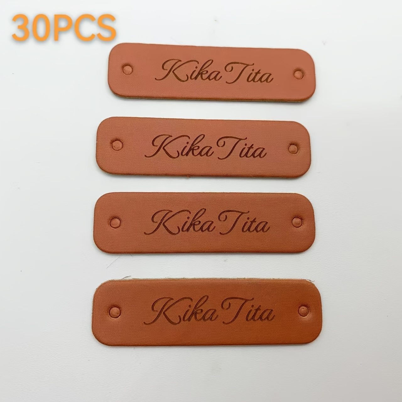 TEMU 30/60/100 pezzi Etichette in personalizzabili - Tag vuoti personalizzati con due per abbigliamento fai-da-te, regali e imballaggio - Design ed