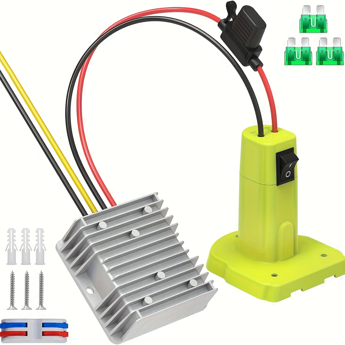 DC-DC 90W 10A Step-Down Converter - 12V/24V To 9V Waterproof Voltage Regulator With Fuse - View #13