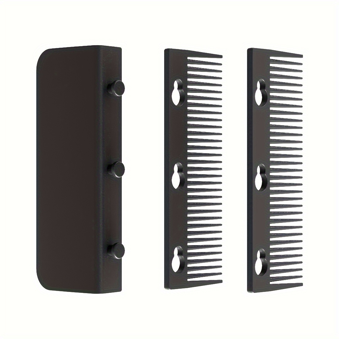 TEMU Detachable Hair Straightening Comb - Durable Abs Plastic, Ideal For All Hair Types