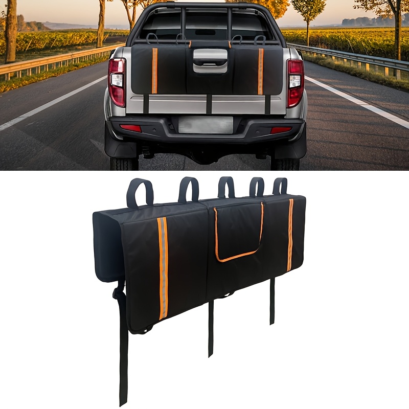 TEMU Forro de Porta Traseira para Caminhonete, Tapete de Proteção Traseira, Forro de Porta Traseira para Bicicleta de