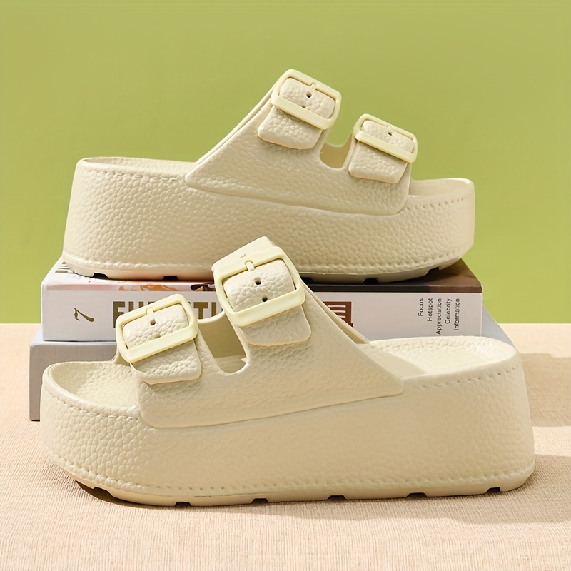 womens casual eva sandals with adjustable   straps breathable open toe summer slippers for indoor outdoor beach garden use comfortable thick sole design indoor slippers outdoor footwear simple slipon durable footwear lightweight footwear Product details 4