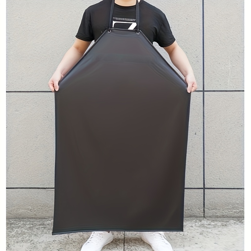 E-shop Ein Komposit-PVC-Leder-Schürze, Restaurant Kochschürze, Schwarze Schürze, Geeignet für Restaurantküchen, Geschirrspüler, Autowäscher,
