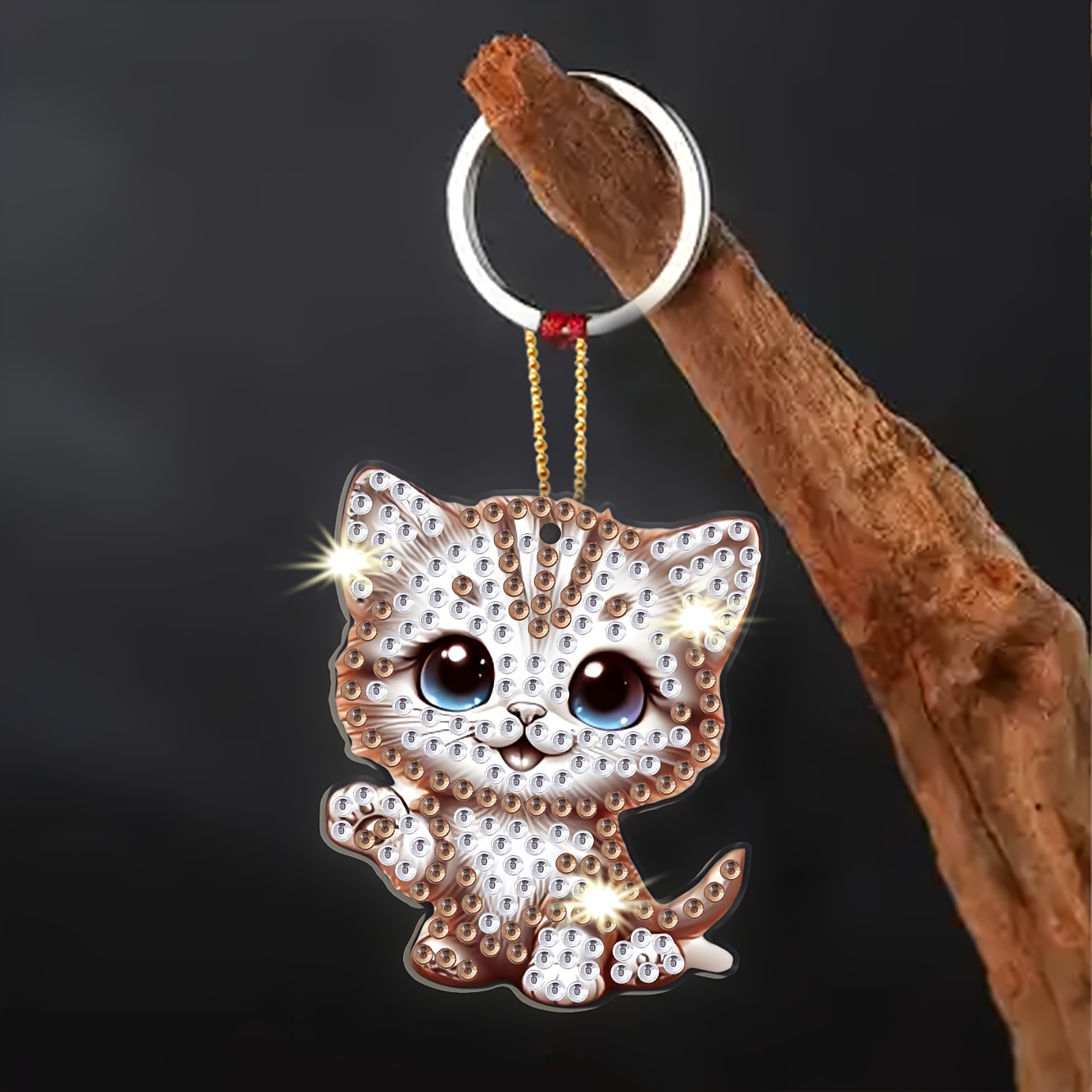 12個】ダイヤモンド キーホルダー 動物 ダイヤモンド アート
