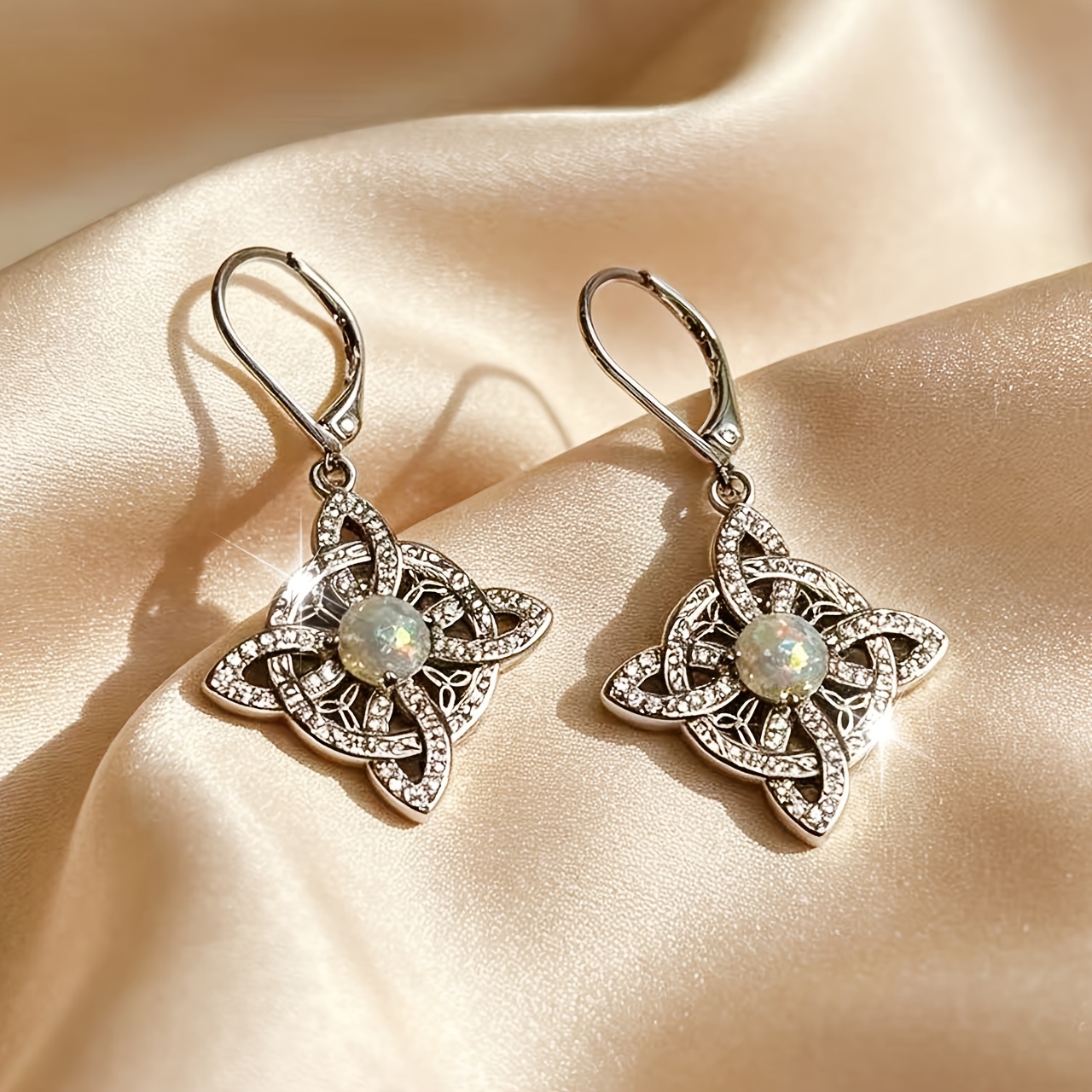 Women's Celtic Combined Earrings, Lightweight Premium Statement