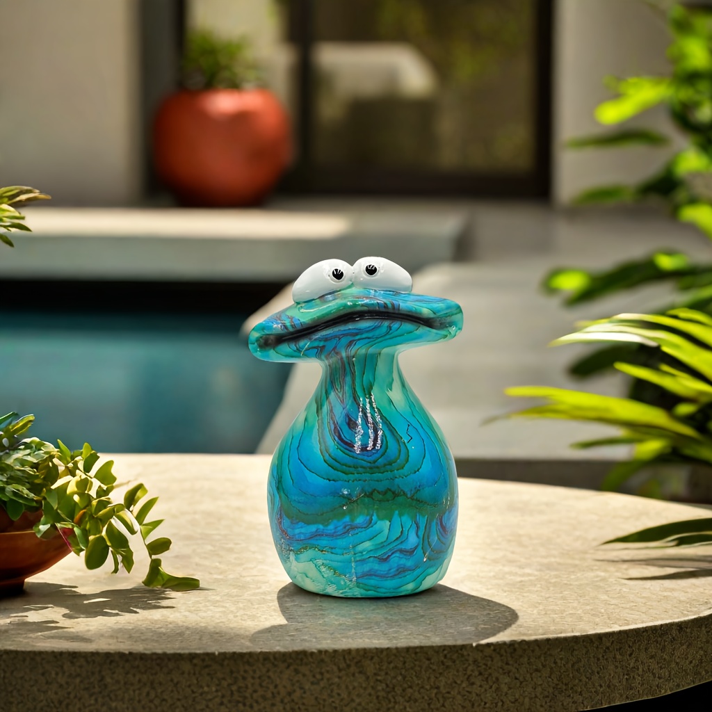 Image of 1pc Of An Adorable And Vibrant Resin Frog Decoration For Your Desk, Perfect For Bonsai Gardens Or Micro Landscapes In A Pastoral Setting, Making It A Lovely Home Decor Item And A Great Gift For