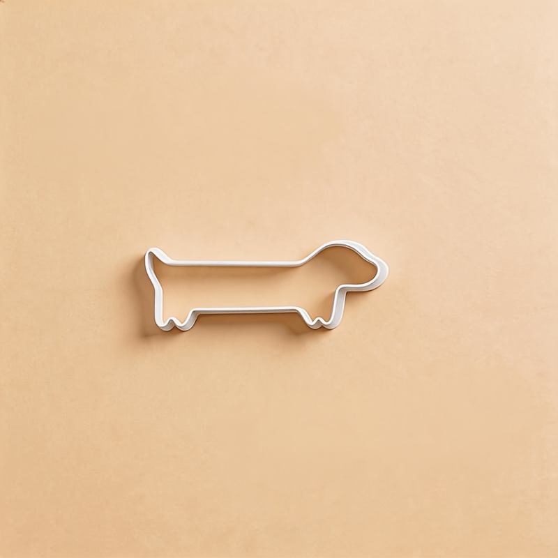 TEMU 1pc Cute Dachshund Shape Polymer Clay Cutting Tool, Animal Themed Clay Ear Wire Cutter, Durable Plastic Clay Cutting Tool For Jewelry, Earrings,