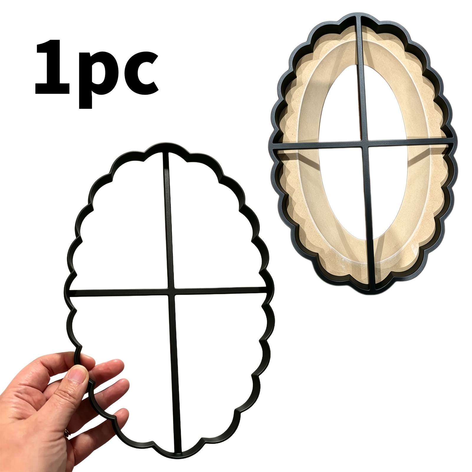 TEMU Fan-shaped Oval Clay Cutter, Large Clay Plate Cutting Tool, Suitable For Pottery And Raised Molds, Handmade Ceramic Making Tools, Which Used To