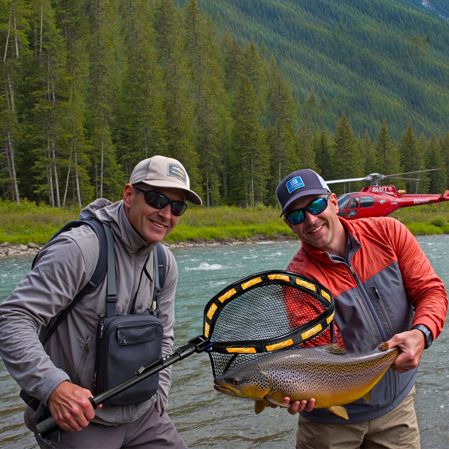 [Portable Fishing Net] Portable Floating Fishing Net | Foldable, Retractable, Lightweight with Soft EVA Foam Handles for Easy Catching And Releasing, Convenient for Transportation And Storage