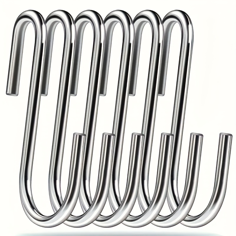 TEMU 10 pezzi set di ganci a acciaio inossidabile resistente, a parete, superficie , facile da installare per utensili da cucina, , vestiti,