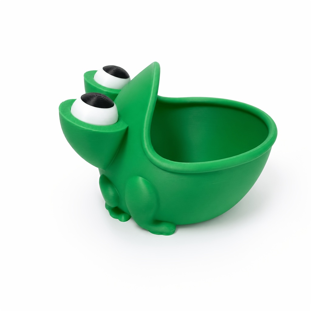 TEMU 3d Printed Cute Animal Frog-shaped Ornament Candy Bowl Decorative Bowl, Non-food Contact