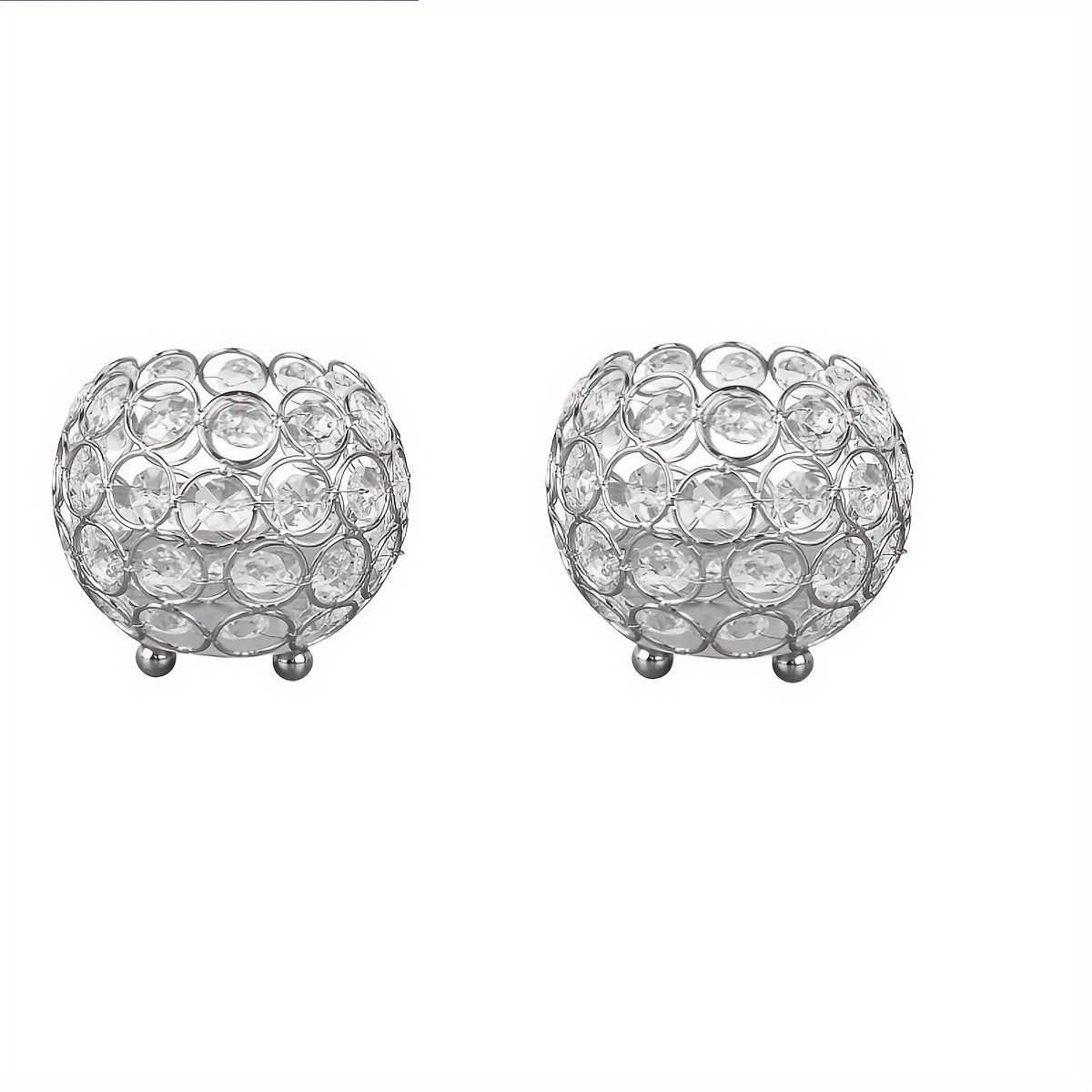 Image of Set Of 2pcs/4pcs Elegant Holders - Windproof, Christmas, Halloween Dinners, Wedding Anniversaries, And Home Decoration - Ideal Table Centerpiece Decoration And Party Accessory (candles Not Included)