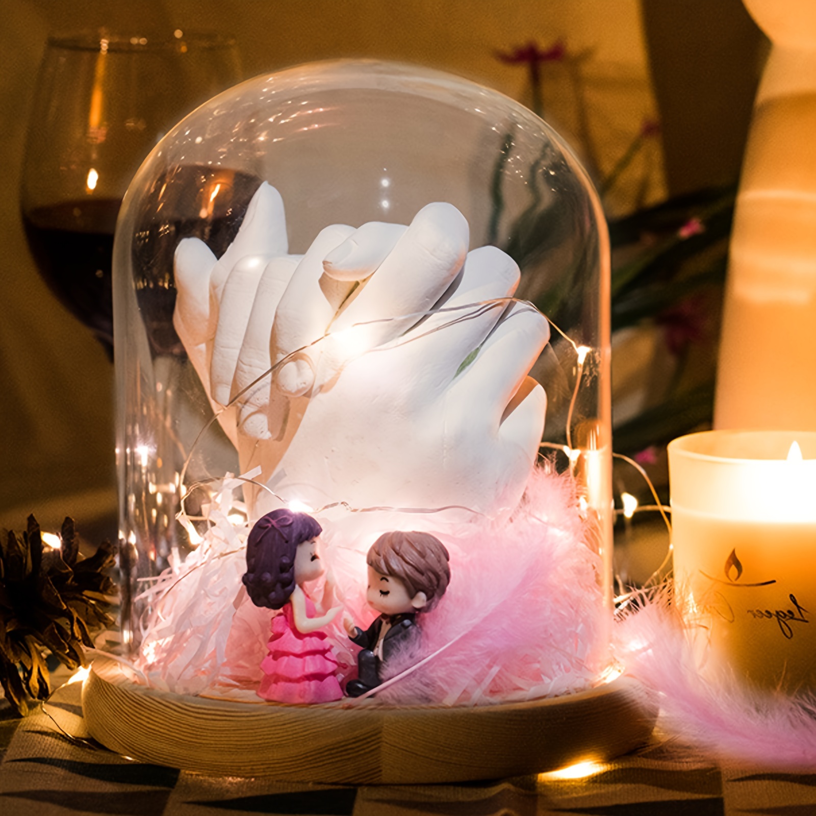 

Lovers Hand Diy Souvenir 3d Model Clone Powder Model Powder Valentine's Day Halloween Christmas Gift