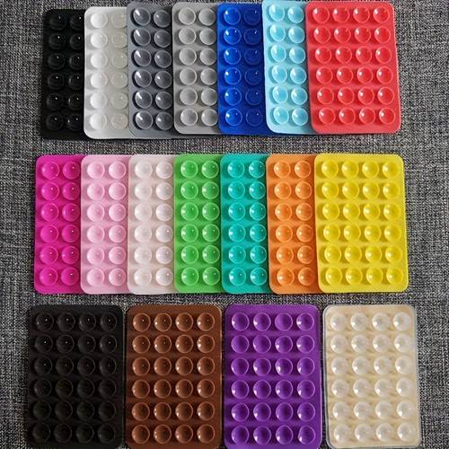 7pcs vibrant silicone phone grip stickers back easy to cut and apply reusable and washable ideal for phone case decor and stand creation phone additions vibrant phone grip washable silicone phone case