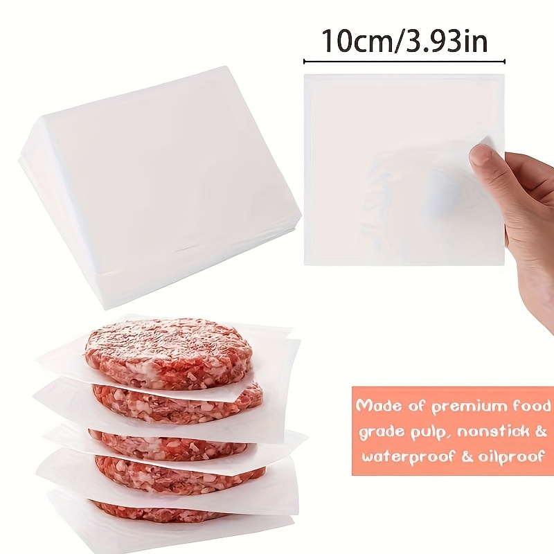 100 high quality non stick meat paper cubes food   and water resistant suitable for hamburger cake   baking grilling cake freezing candy packaging multi purpose use Product details 0