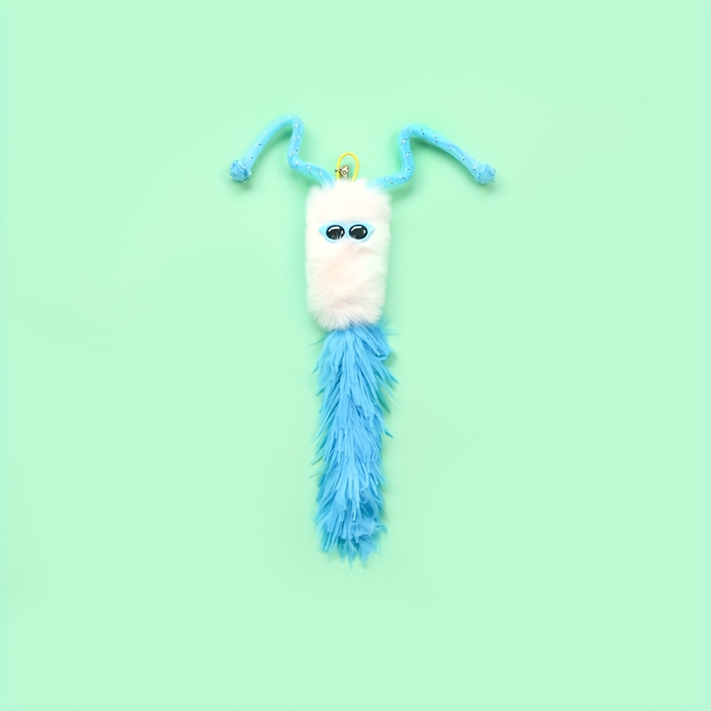 TEMU Interactive Cat Toys, Quirky Pet Engagement Tools, Natural Kicking Devices, Bite-resistant, Fluffy Cat Playthings, Without Battery