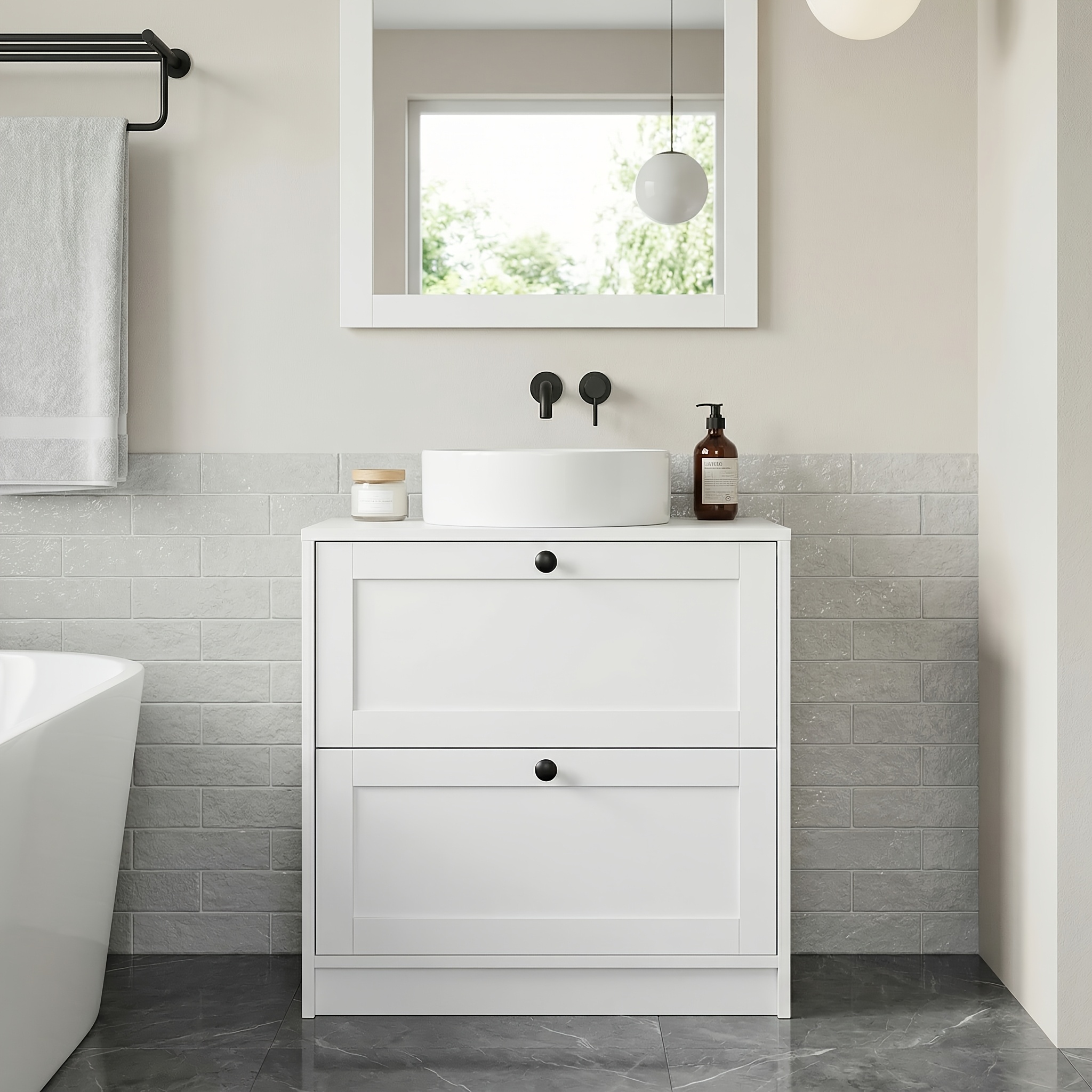 Sink Cabinet Drawers, Bathroom Cabinet, Bathroom Sink Cabinet Standing, 30 X 60 X 60 Cm
