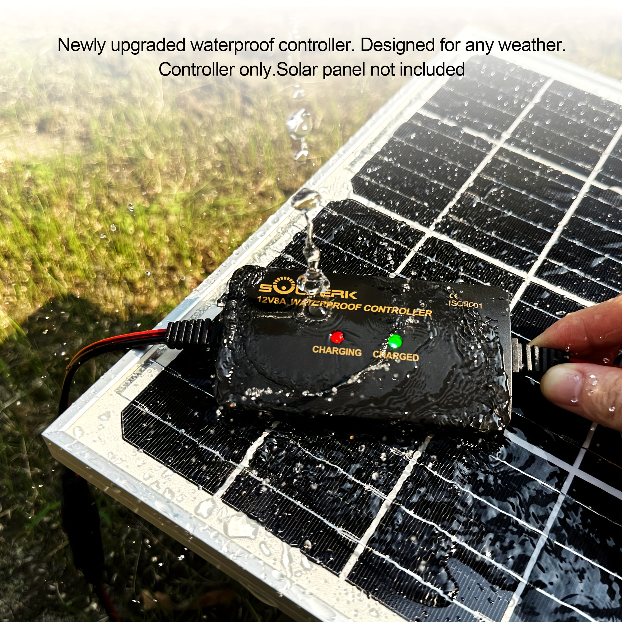 8a 12v solar charge controller with led display pwm   panel battery regulator for gel agm lead-acid lithium lifepo4 battery, used in rv boat car, solar battery charger, solar phone   fast charge, portable solar charger, solar battery, solar usb charger,   supply,   energy, compact regulator,   charging device, reliable battery management, advanced charging technology, solar  ,   living, rv owners Product details 4