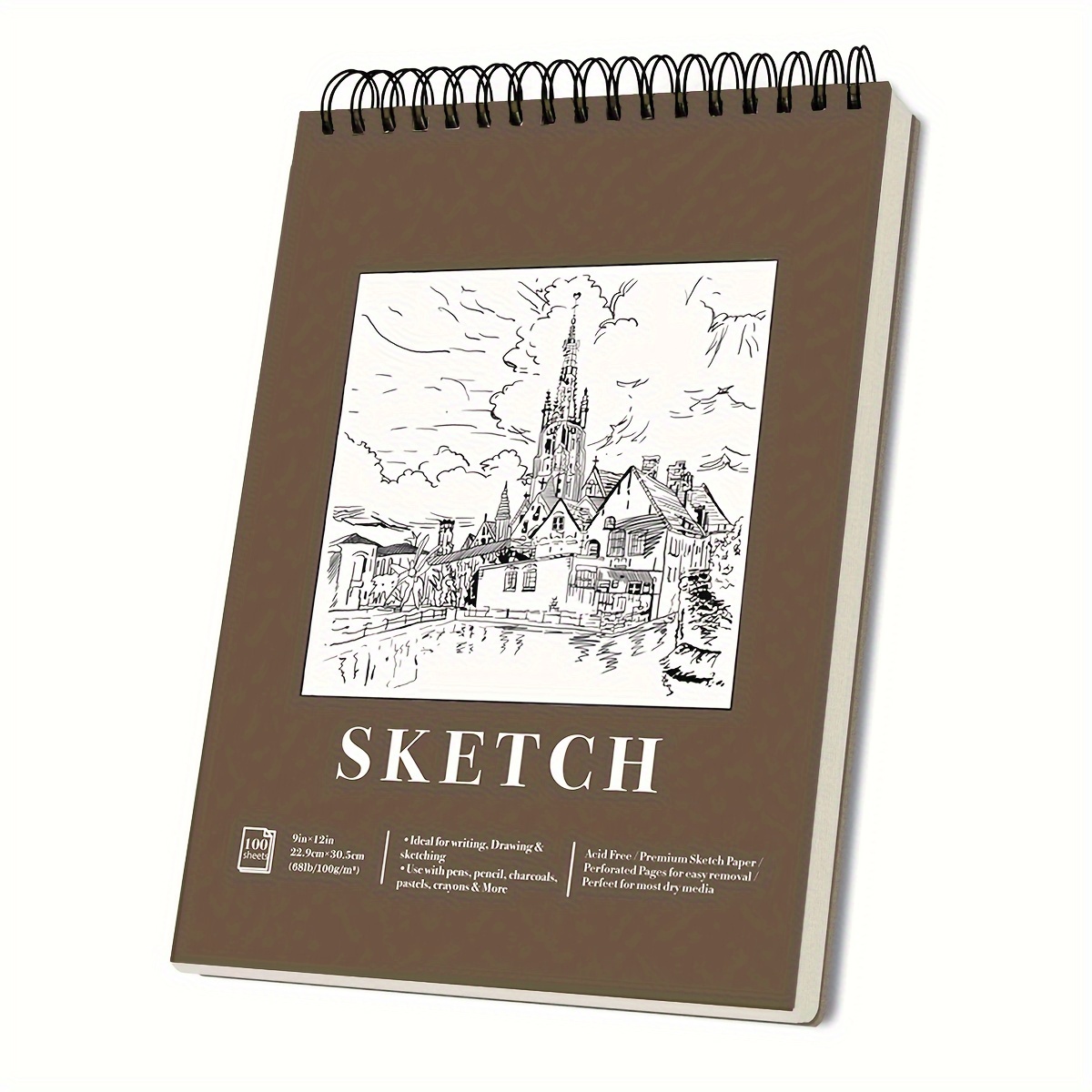 

1pc , Drawing , (68lb/100gsm) , -free Art Drawing Painting Sketching Pad For Adults Artists