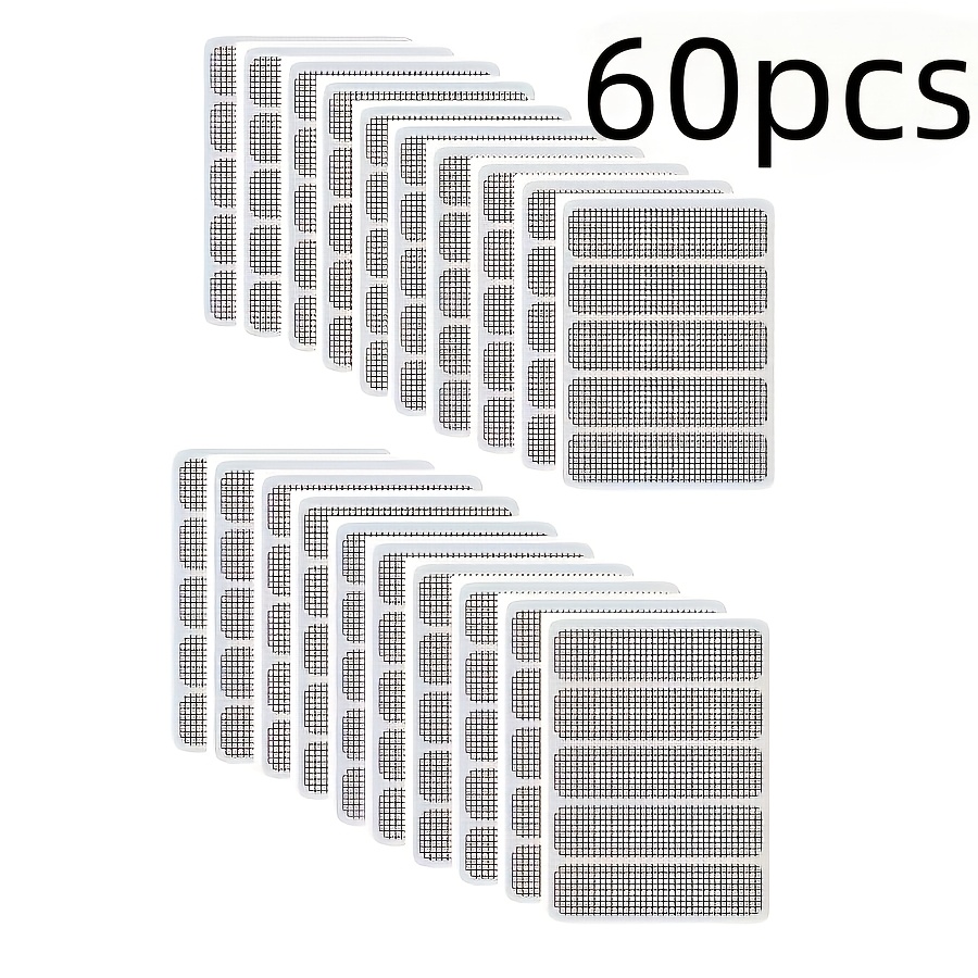 20/60pcs Drainage Mesh, Window Net, Cloth Mesh Repair Patches And Window Drainage Accessories