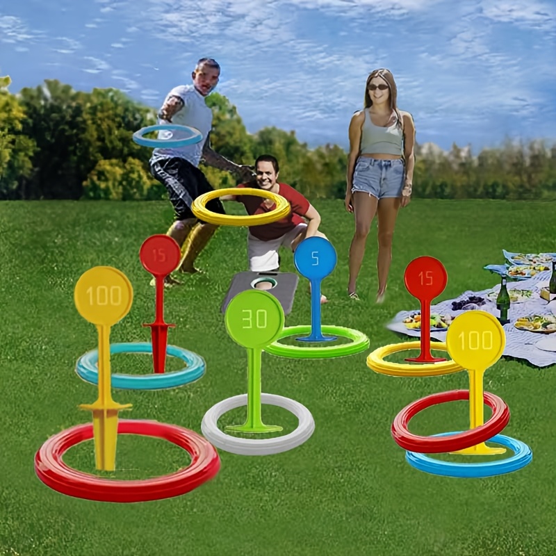 12pcs 1 set throwing ring game set outdoor sports and      