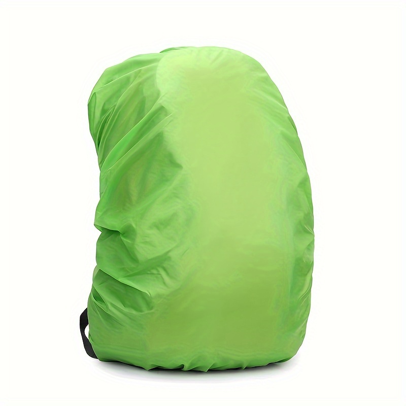 1pc mochila   para lluvia protector de bolsa impermeable con correa   antideslizante ajustable accesorio de viaje para senderismo camping     antipolvo   verde 6