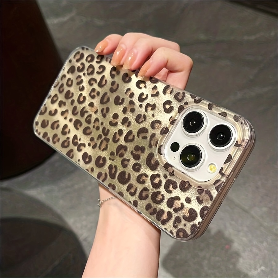 Phone Case - Fashion Leopard Print Phone Case, Compatible With Iphone 16 15 14 13 12 Pro Max 11, Luxury Anti-fall Soft Shell Kit