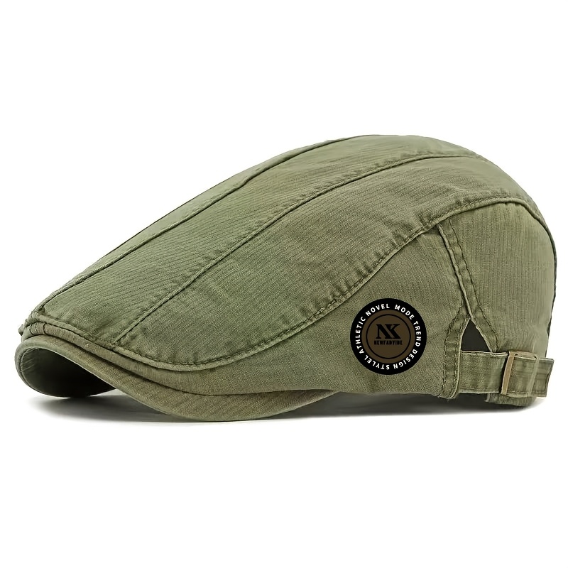 TEMU 2026 Spring/summer Vintage Washed Brimless Hat For Men And Women, Adjustable Head , Korean Style Trendy Outfit For Streetwear
