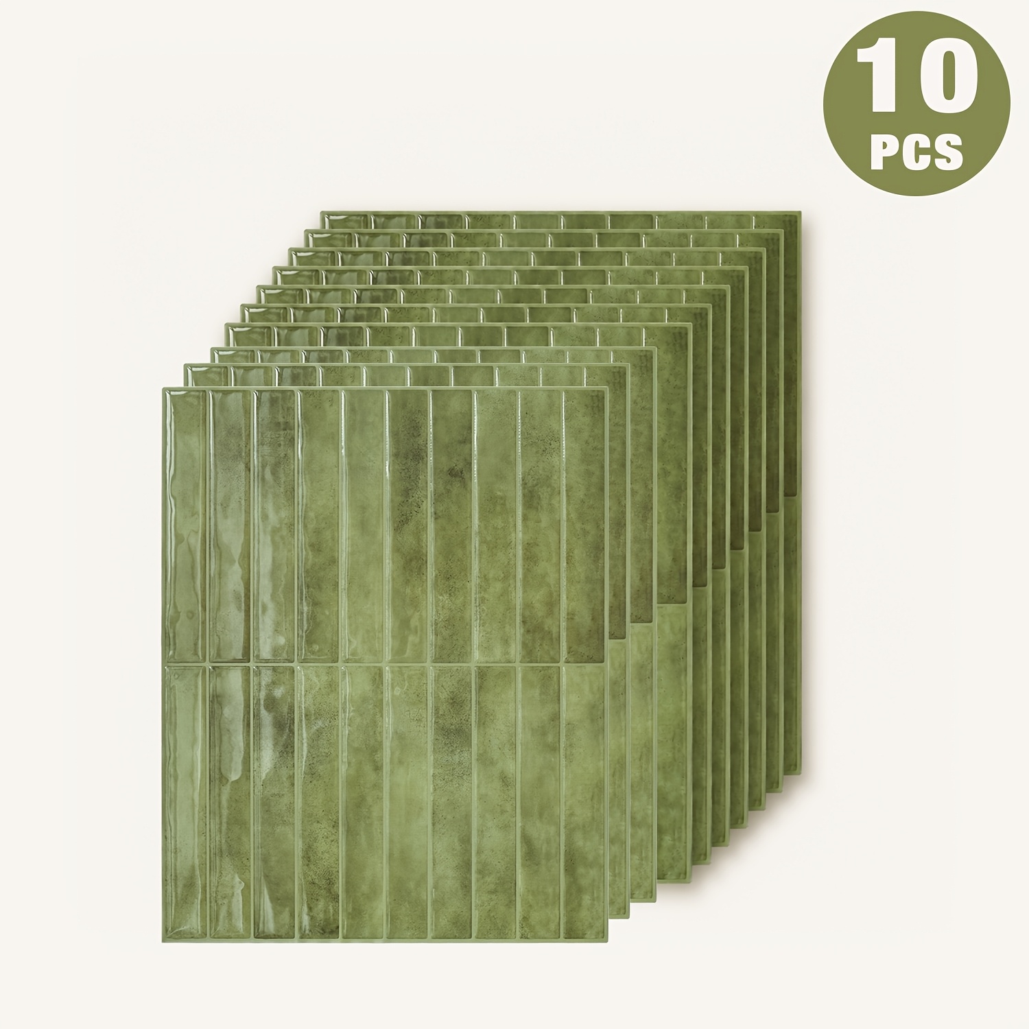 Image of 1/10 Sheets Shinyhome Self-adhesive , Peel And Stick Kitchen Backsplash For Bathroom Walls, Waterproof Oil-proof Easy To Clean, Cuttable Removable Wall Decor